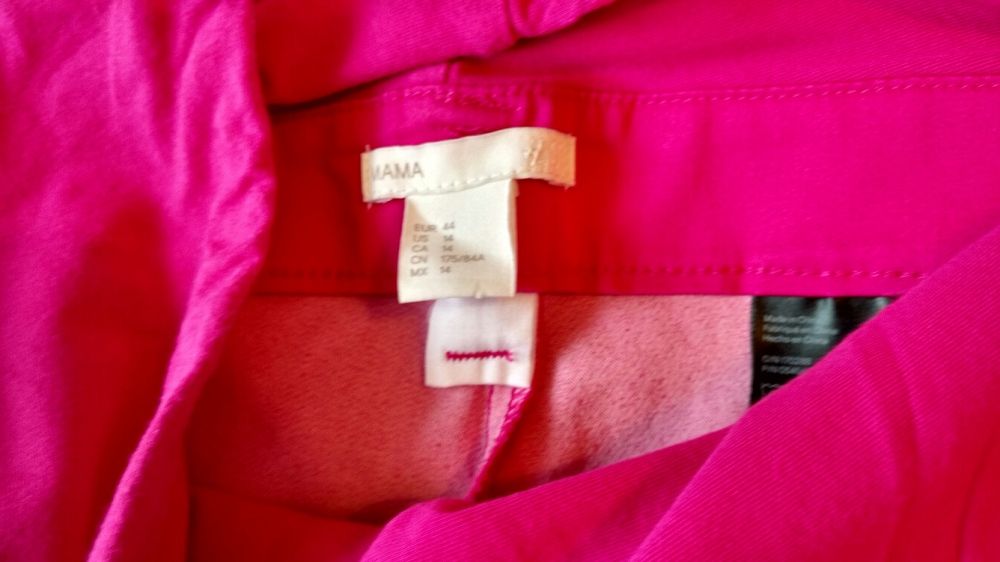 Spodnie cygaretki ciążowe H&M r. 44, jak NOWE