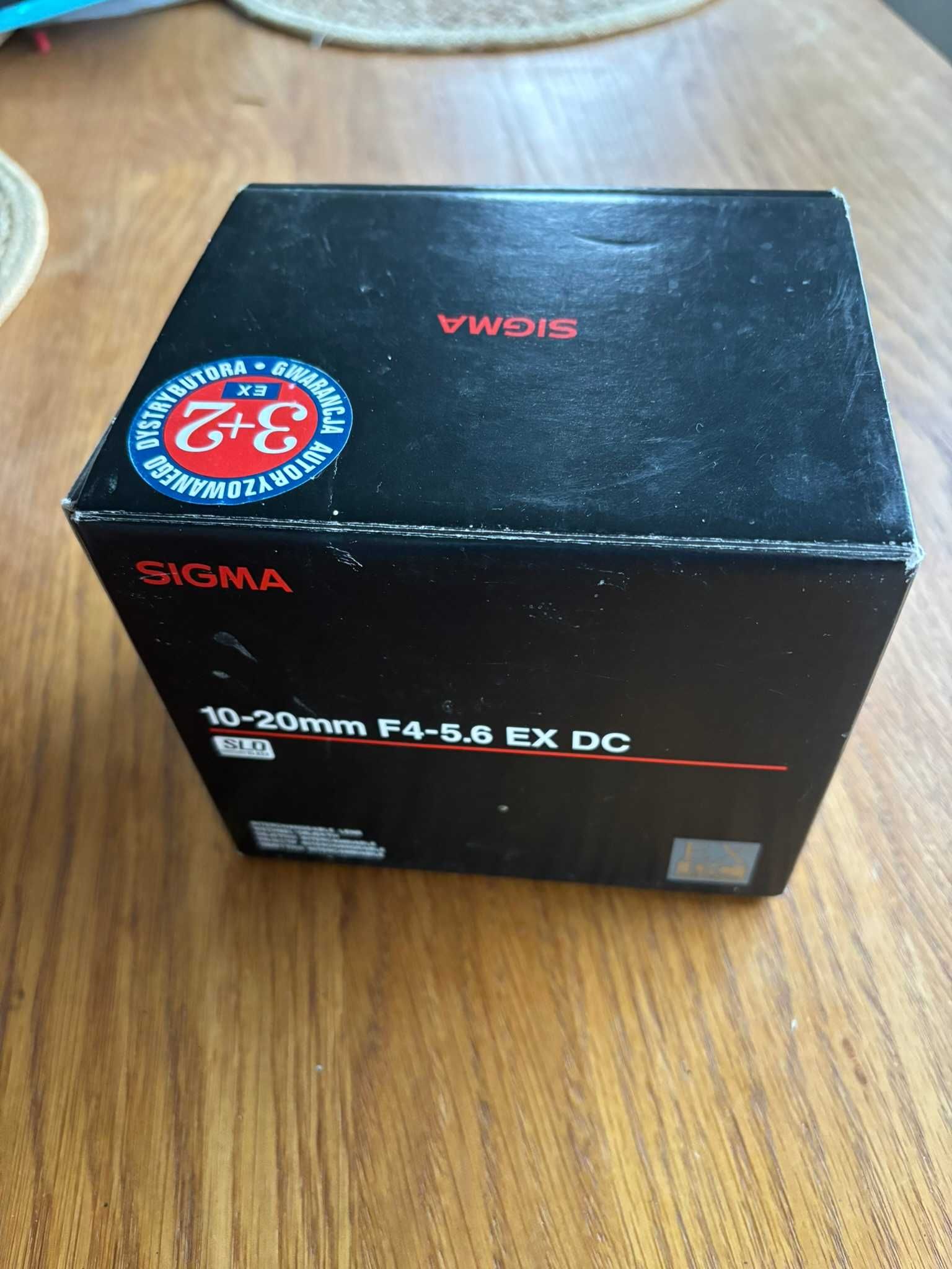 Sigma 10-20mm f/4.0-5.6 EX DC –szeroki kąt Nikon +od nowości z filtrem