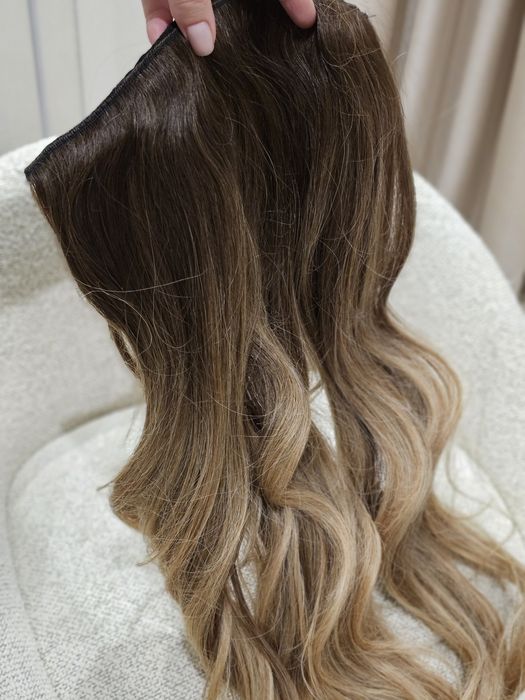 Нарощення волосся Тресси з натурального волосся Шиньон