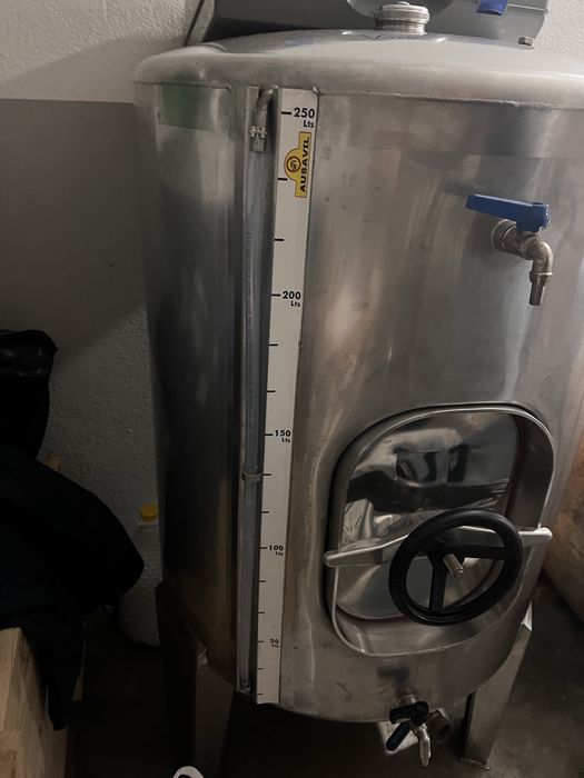 Cuba de inox 250l