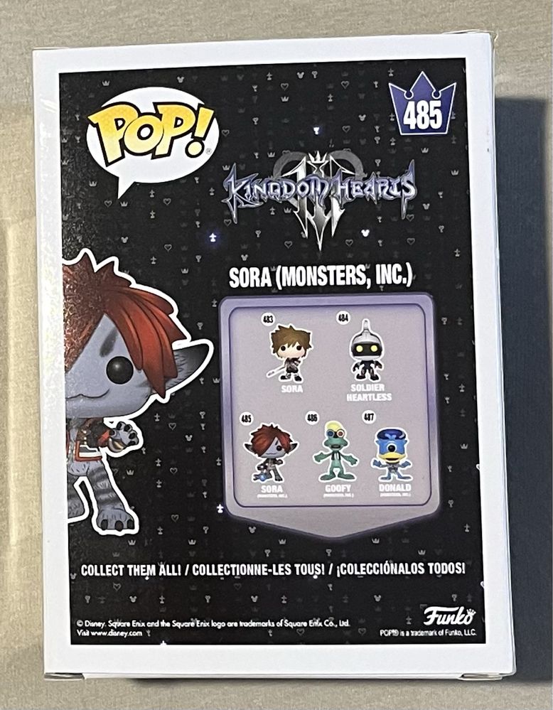 Sora (Monster's INC.) 408 Flocked Kingdom Hearts Funko POP