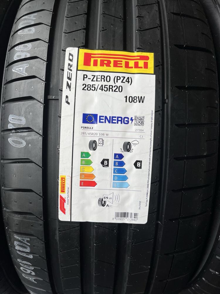 285/45/20 R20 Pirelli PZero PZ4 4шт новые