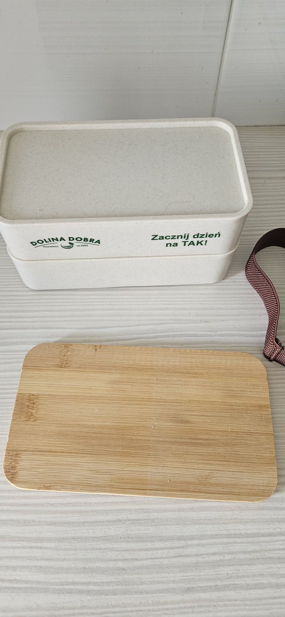 Plastikowym pojemnik na drugie śniadanie Dolina Dobra nowy