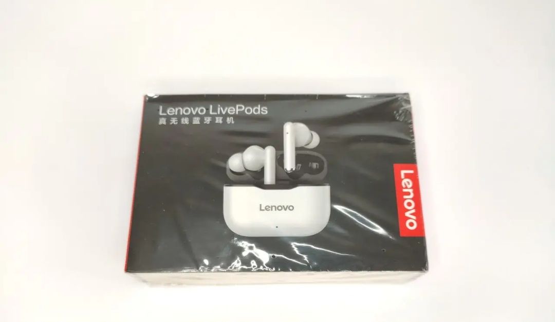 Бездротові bluetooth-навушники-гарнітура Lenovo LP1 TWS 5.0 Чорний