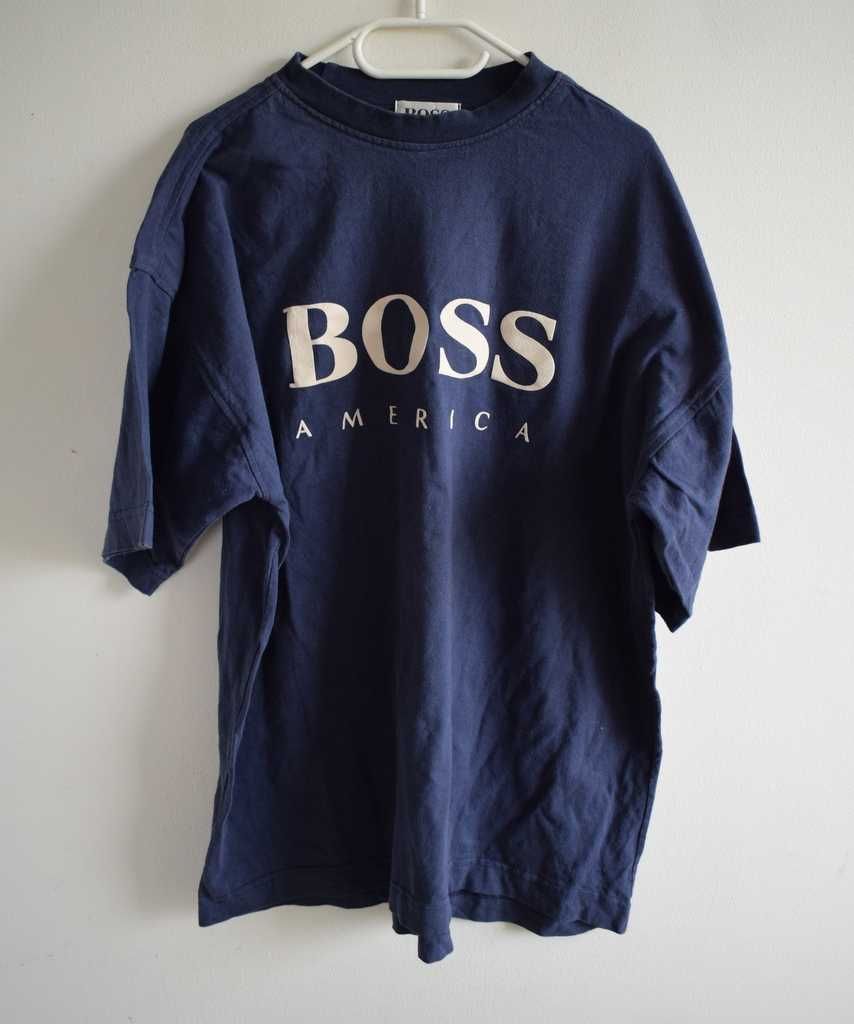 Hugo Boss t-shirtk koszulka granatowa l xl