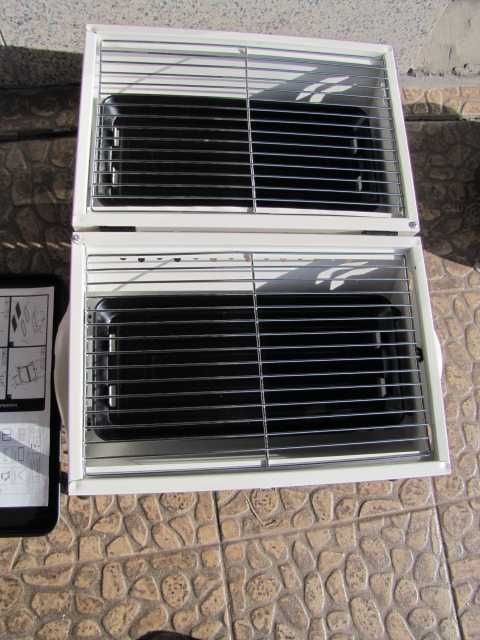 Przenośny grill na węgiel  składany, kempingowy, grill wędzarniczy