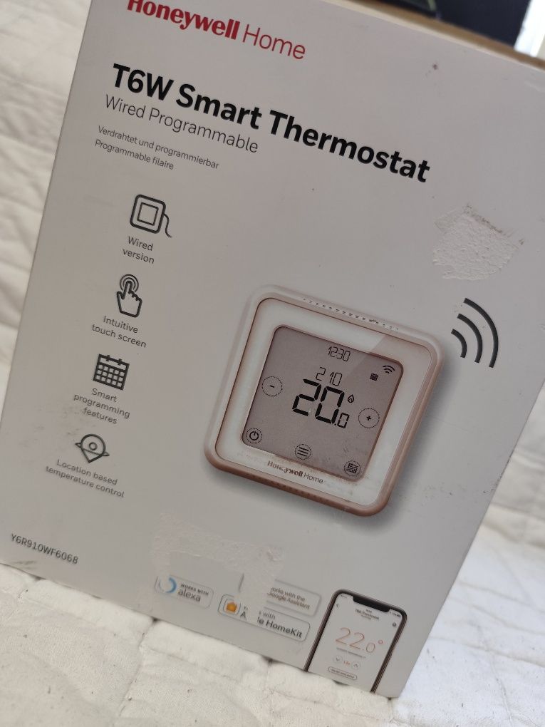 Nowy Inteligentny Termostat Honeywell Home T6W Wi-Fi Smart