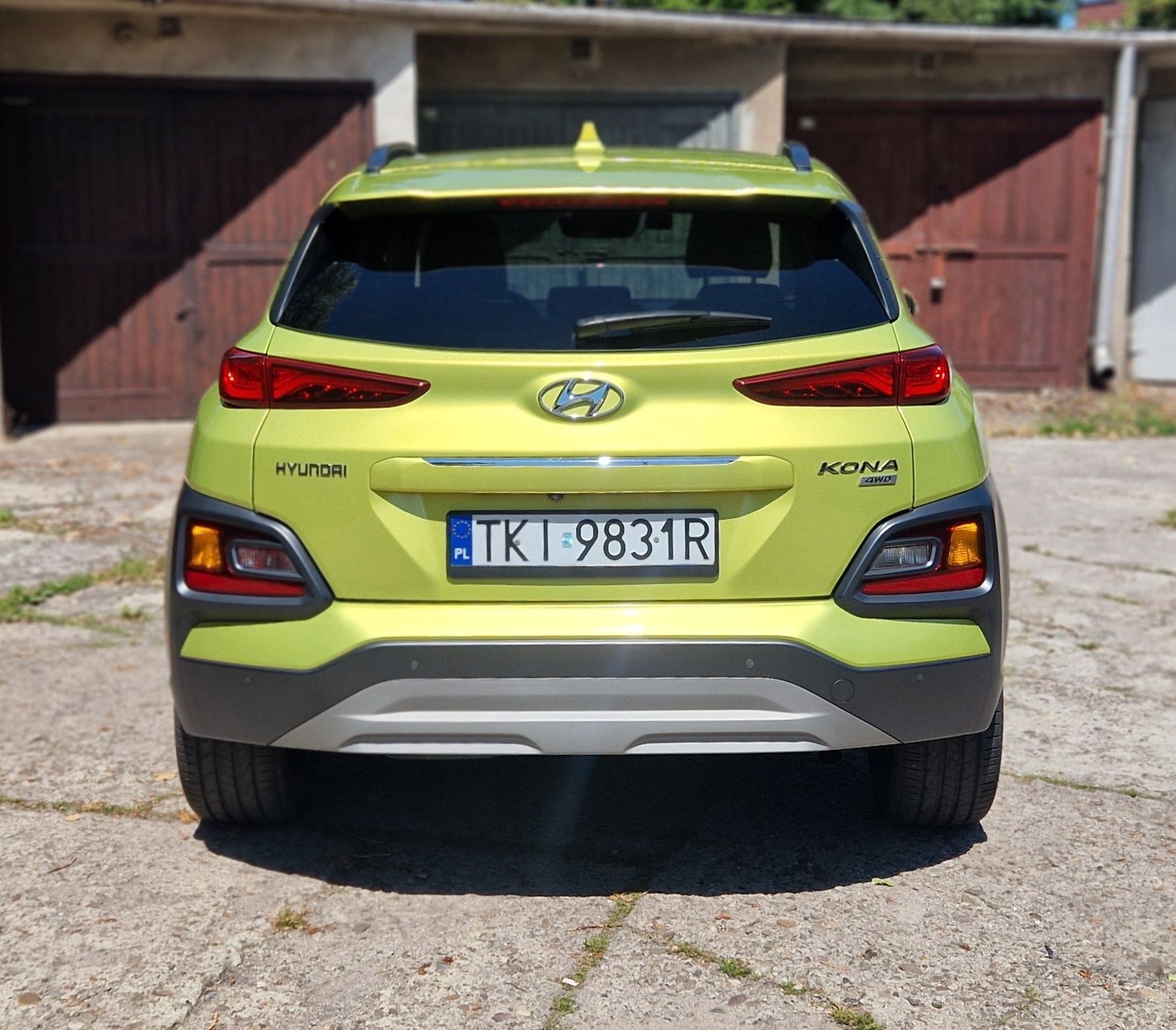 Hyundai Kona 2019, 1.6 CRDi 136KM, automat 4x4, 1wł, salon PL, bezwyp.