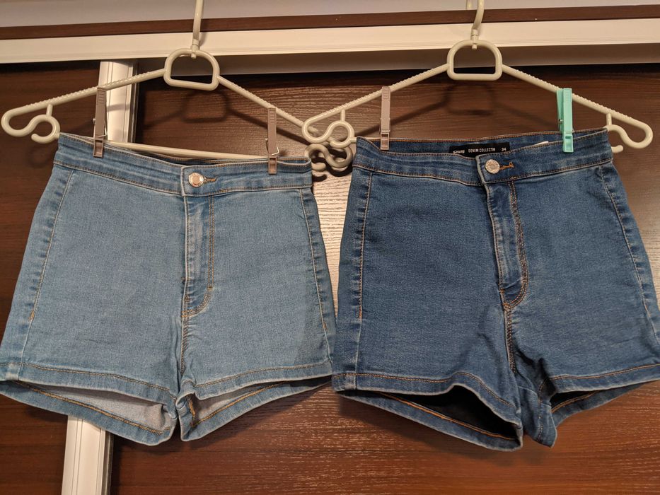 ZAPRASZAM ROZ 34 XS SINSAY Krótkie spodenki szorty jeansowe cena za 2