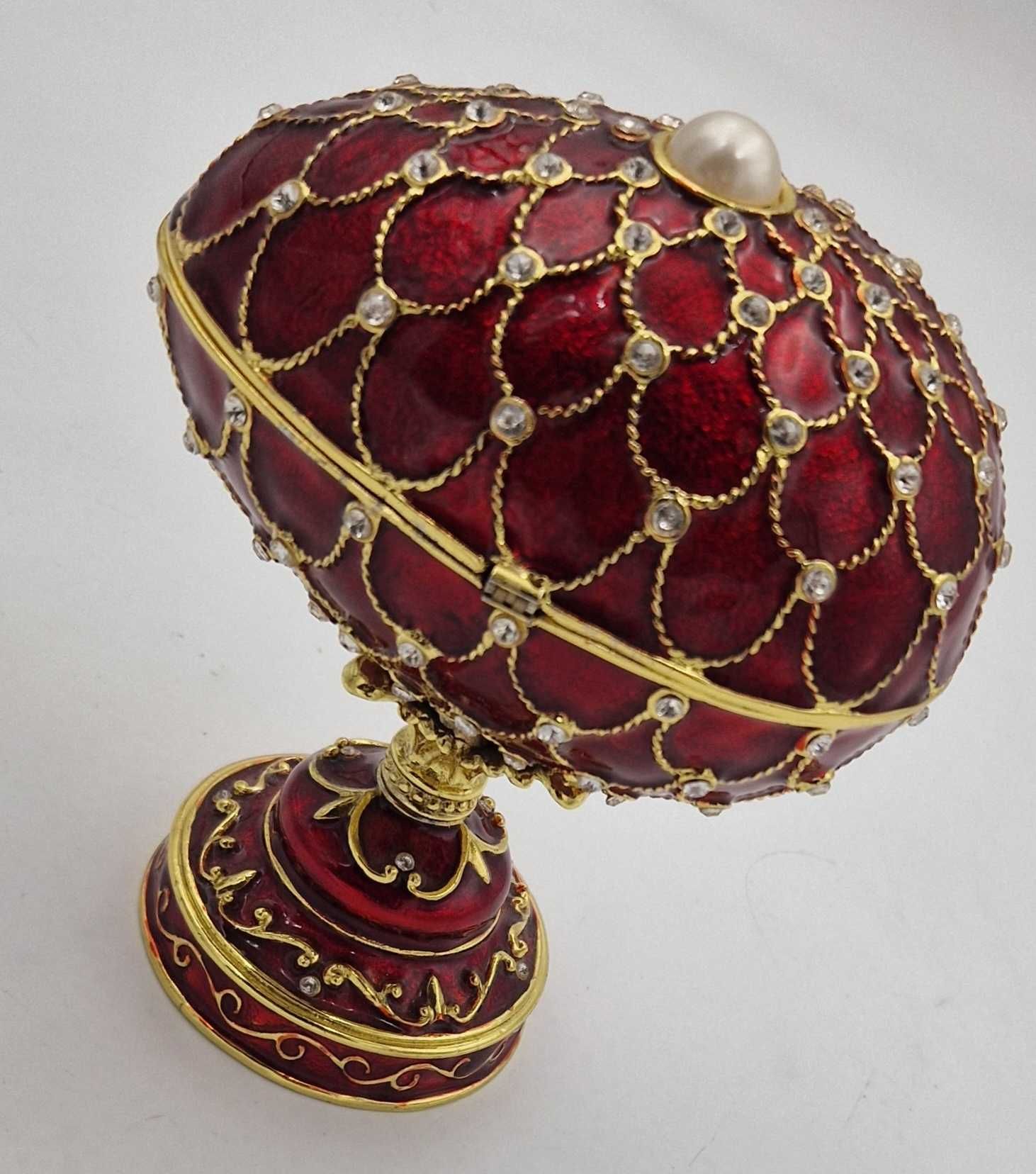 Szkatułka Na Biżuterie Pozytywka Styl Jajko Fabergé /Fajne OKAZJE