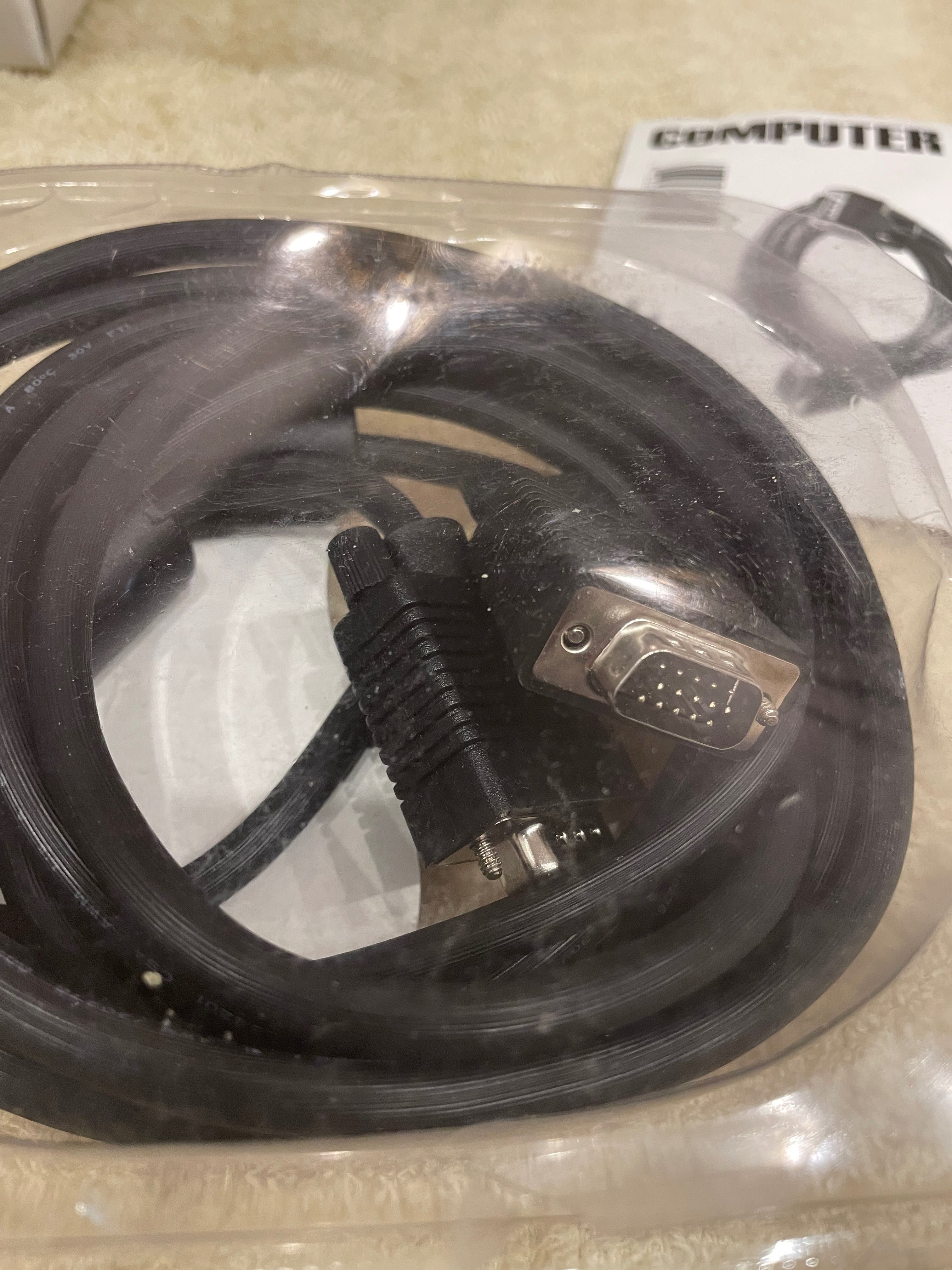 VGA monitor kabel 15 pin męski do męski
