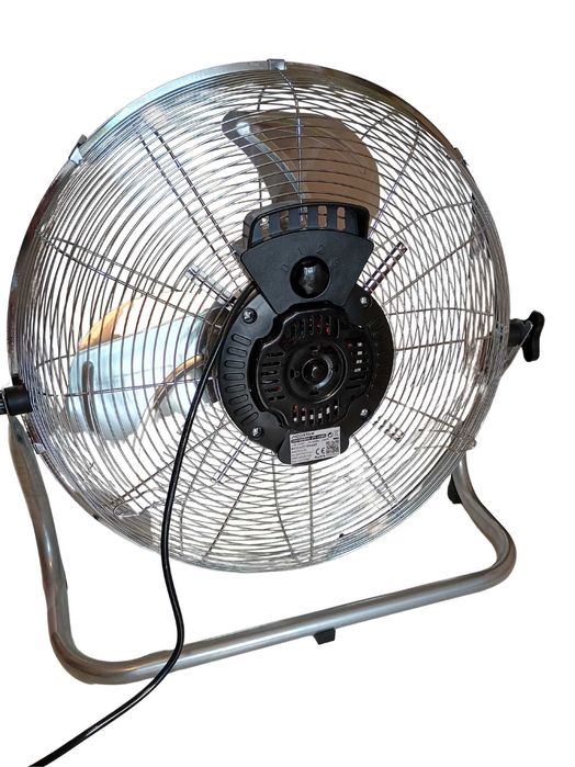 Wentylator podłogowy 18 cali 100W silny chrom 3 biegi przemysłowy