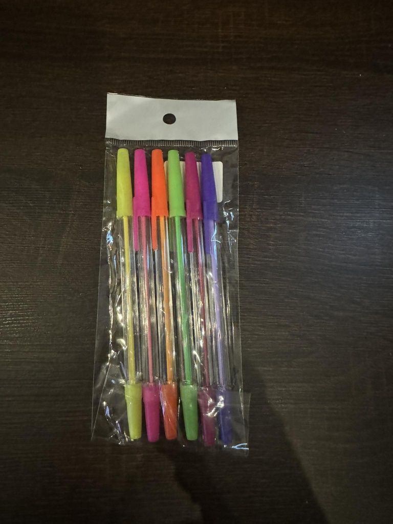 Długopisy kolorowe 6 szt 48tknsz