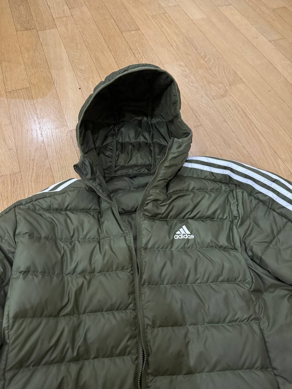 Пуховик Adidas Primegreen L футбольний мікропуховик