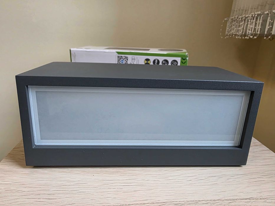 Kinkiet ścienny Mayenne, zewnętrzny,  antracyt