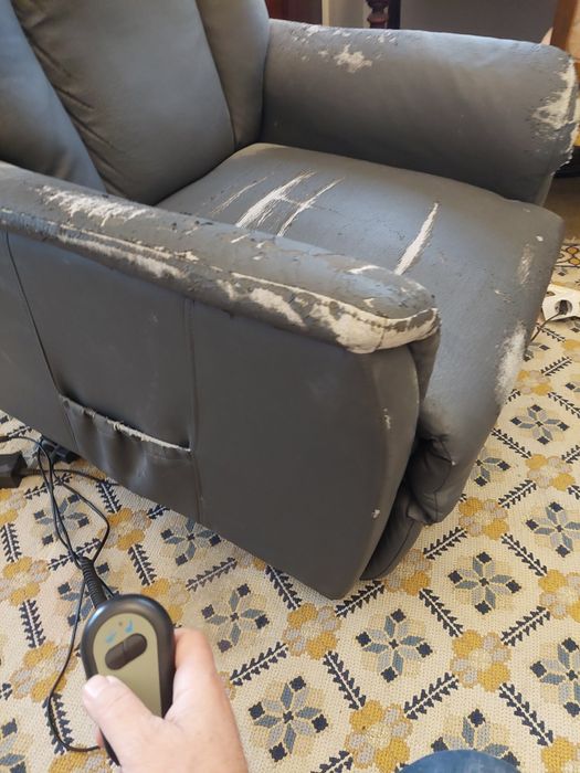 Cadeirao para idosos eléctrico levanta deita comando doentes funciona