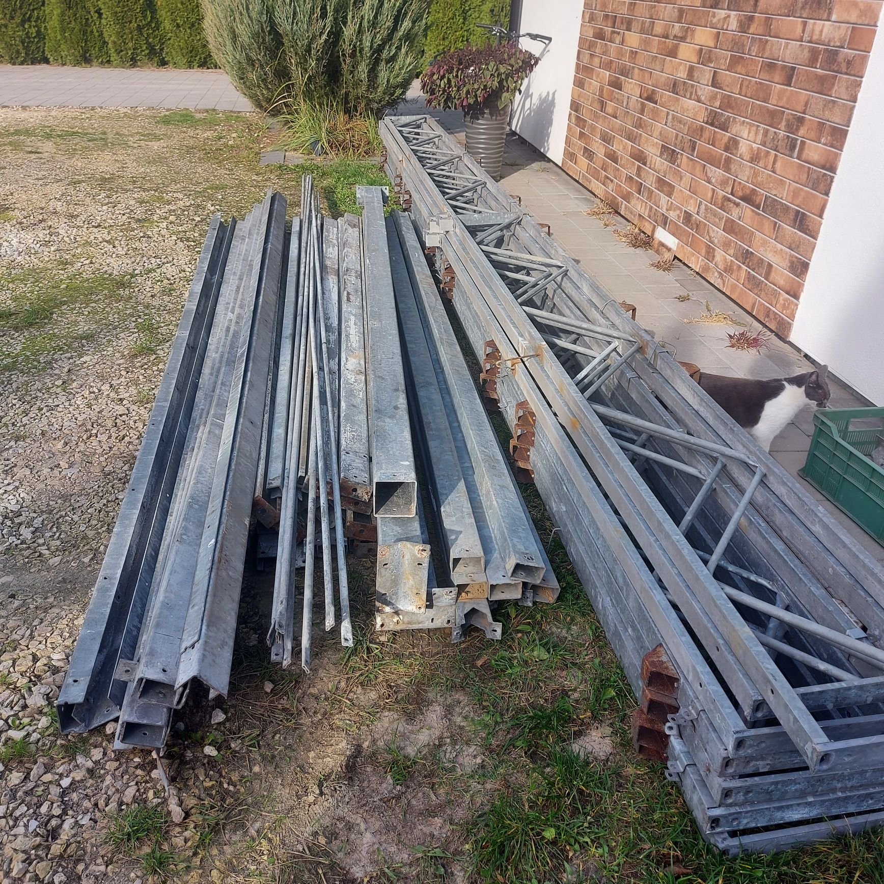 Konstrukcja wiata 6.3m×12.6m, na auta, traktor, kombajn# Okazja