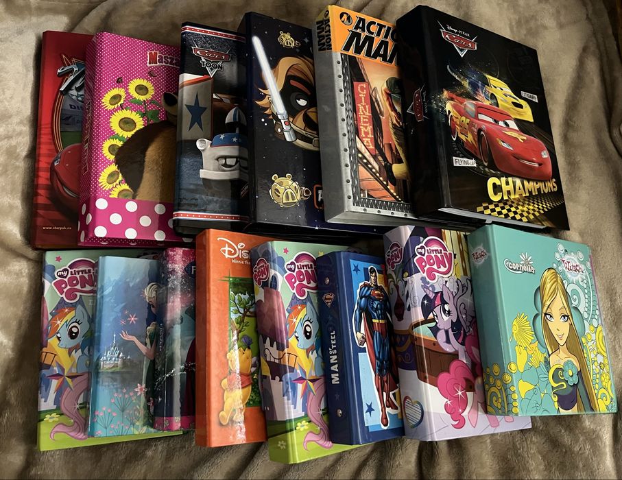 Zestaw segregatorów i karteczek