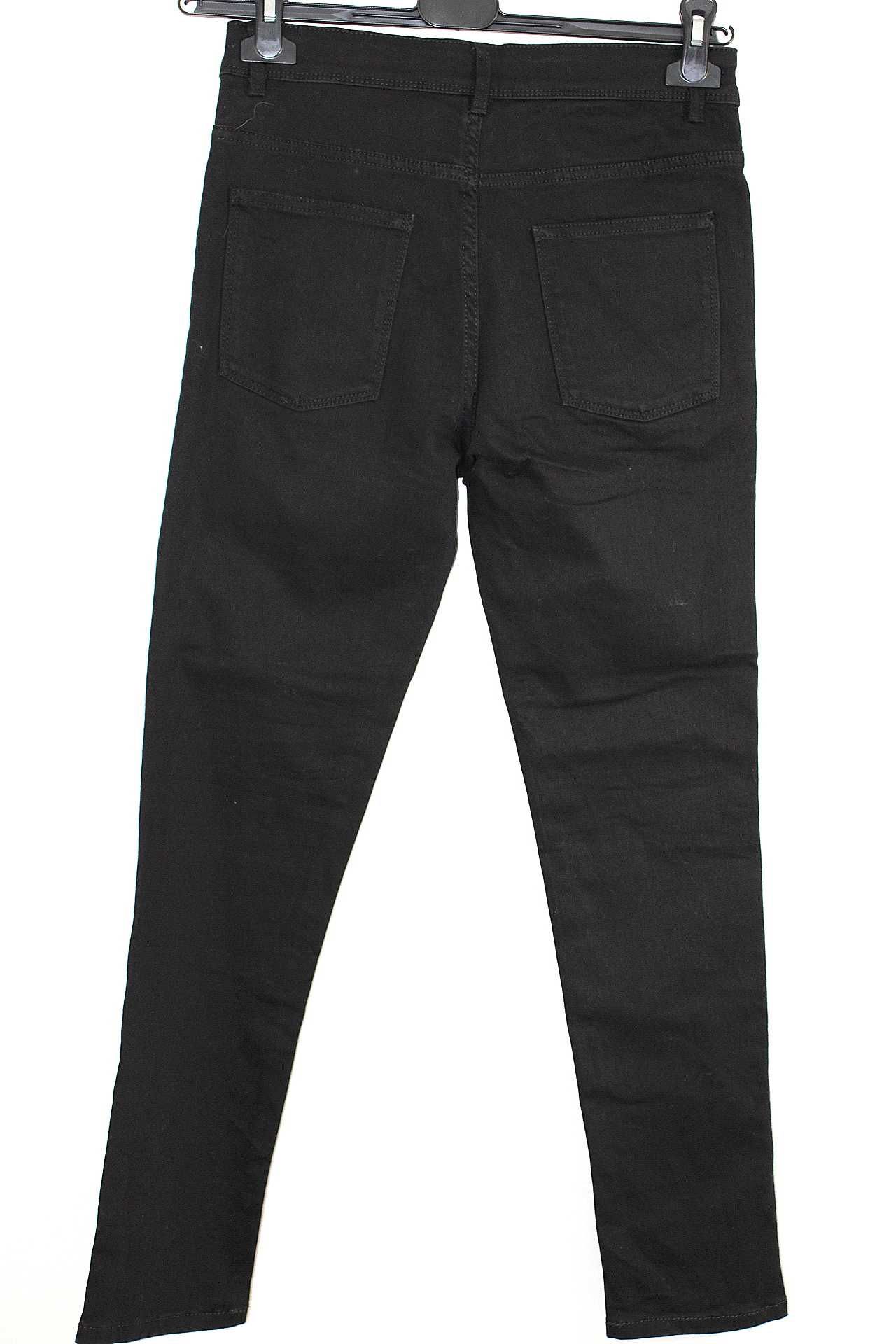 n3 Next skinny dziewczęce czarne jeansowe spodnie 158