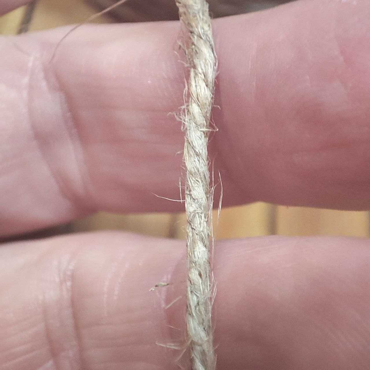 Шпагат, канат, верёвка, бечёвка, шнур на отрез от 1 метра, D=3 мм