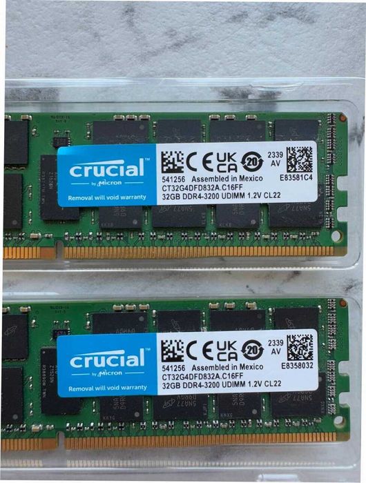 Оперативна пам'ять Crucial 64GB (2x32GB) DDR4-3200