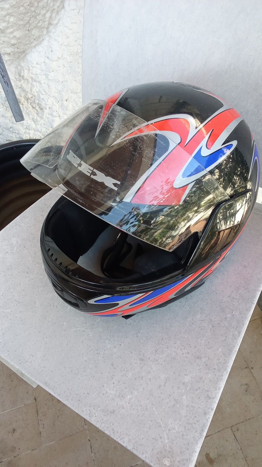 CAPACETE MOTO Rex Adulto. Com Visor e 3 Fotos.