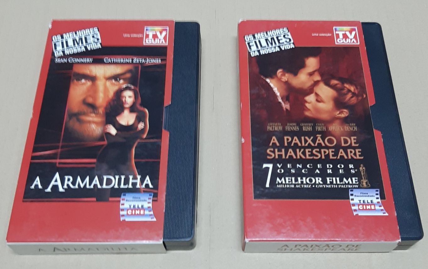 4 cassetes filmes VHS