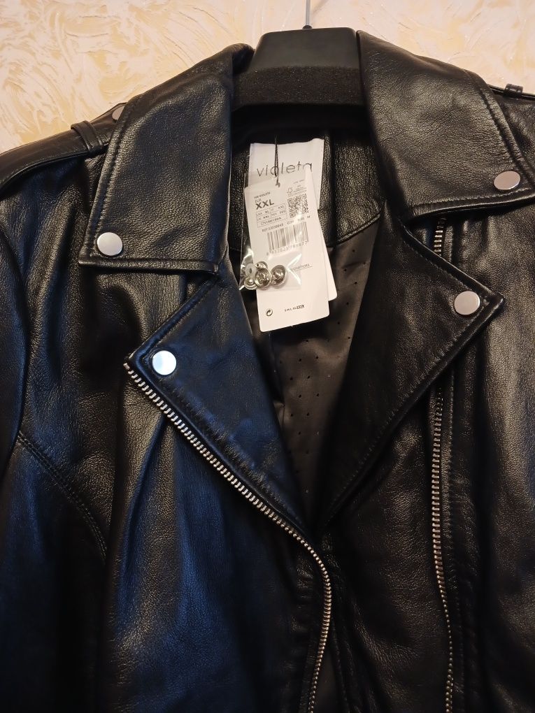 Косуха шкіра mango xxl, ог 126см(р.58-60)