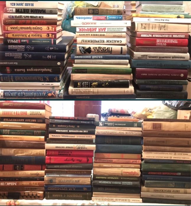 КНИГИ 856 шт.+ полиці зі склом 6 шт.