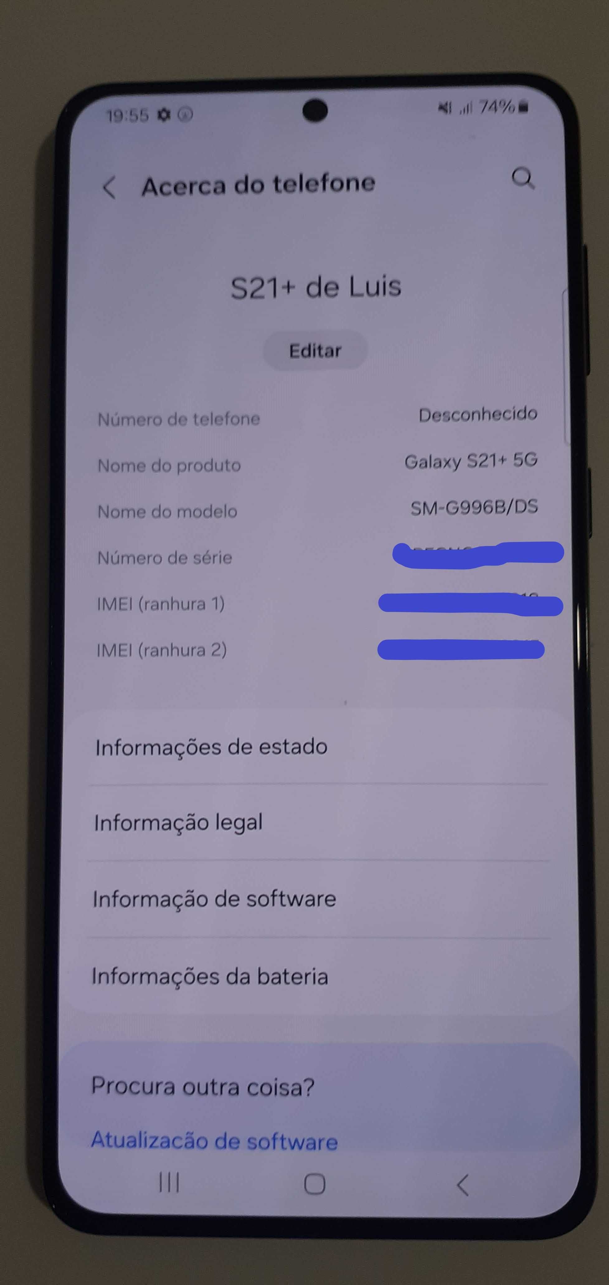 Samsung S21 + Plus 5G em caixa Como novo