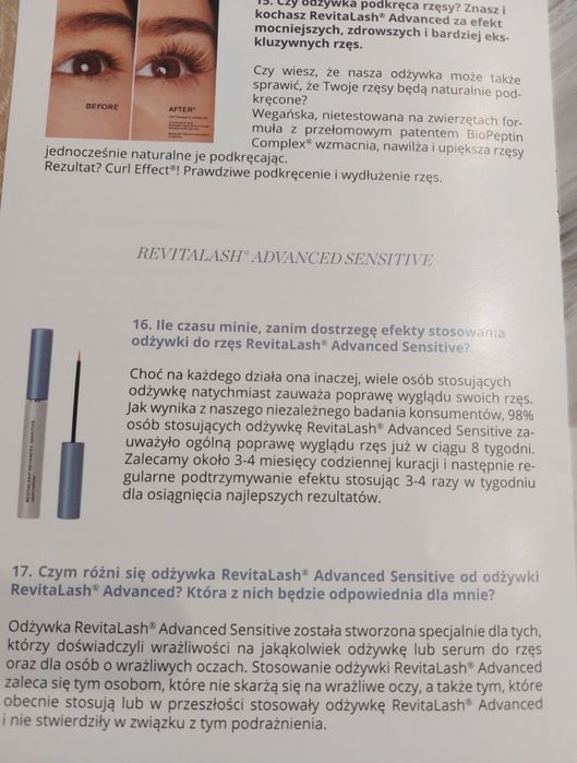 Revitalash Sensitive odżywka do rzęs