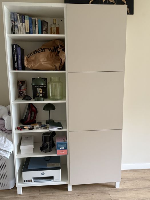 Szafa biurowa regał kolumna BESTA na dokumenty ikea