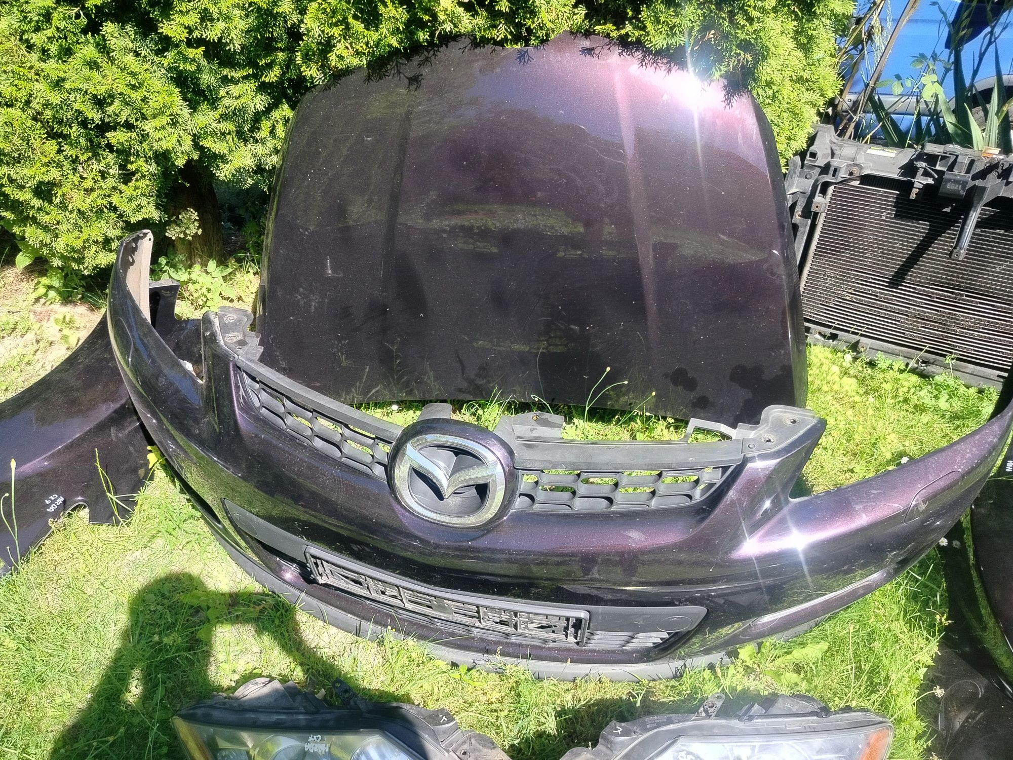 Zderzak maska lampa mazda cx7