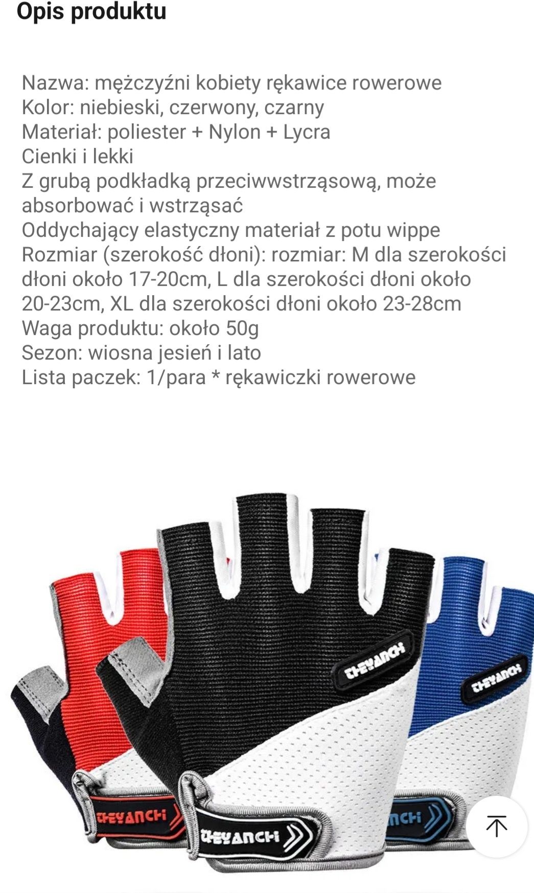 Rękawice Rowerowe Half Finger silikonowe Black-White-Grey L