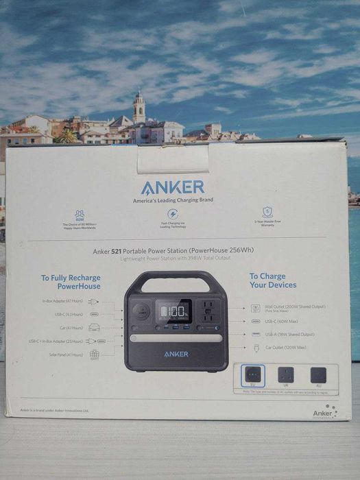 Зарядна станція Anker 521 PowerHouse (256Wh) - Стан нової! US версія