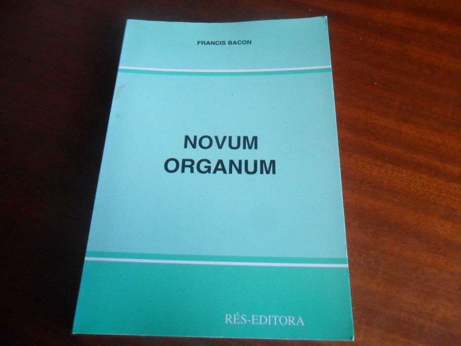 "NOVUM ORGANUM" de Francis Bacon - 1ª Edição de 1978