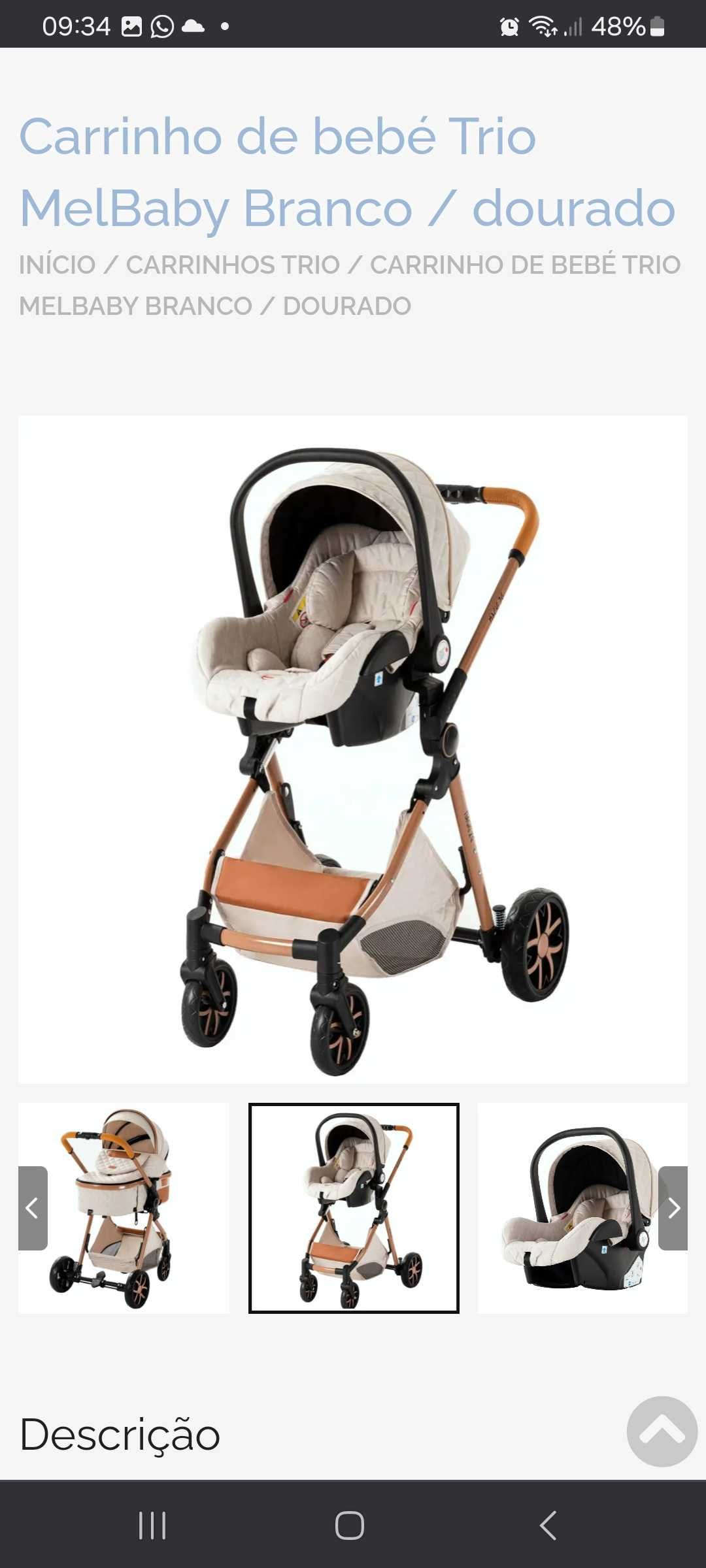 Carro de bebé melbaby