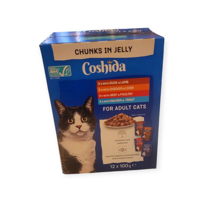 Karma dla kota 96szt 4smaki