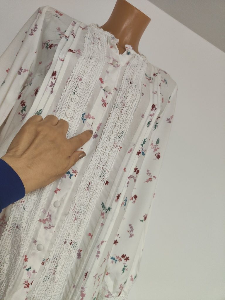 Biała koszula damska w stylu Boho mohito rozmiar 38