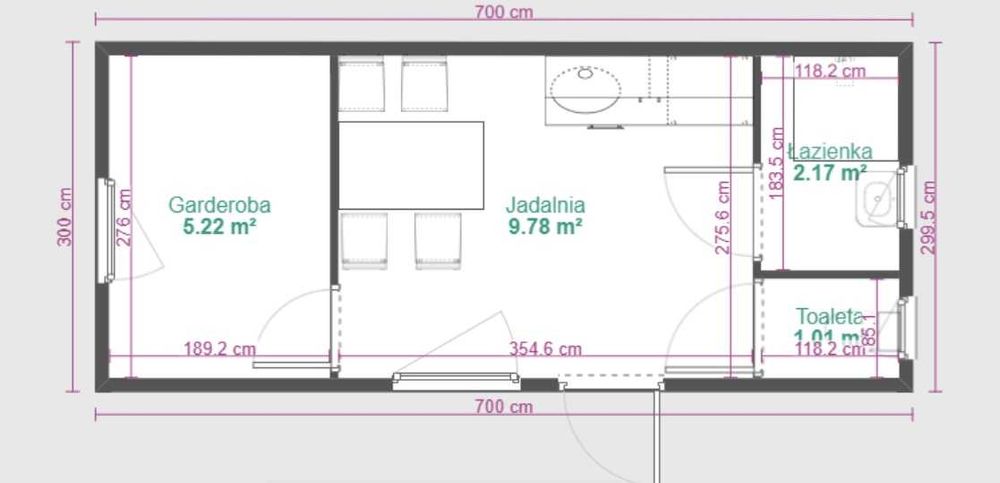 Kontener SOCJALNY WC+Łazienka+Jadalnia+Szatnia  21m2 PRODUCENT