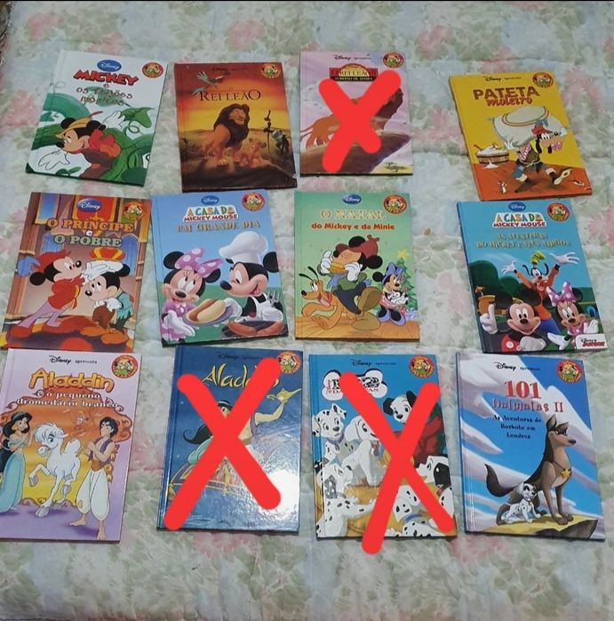 Livros desenhos animados da Disney