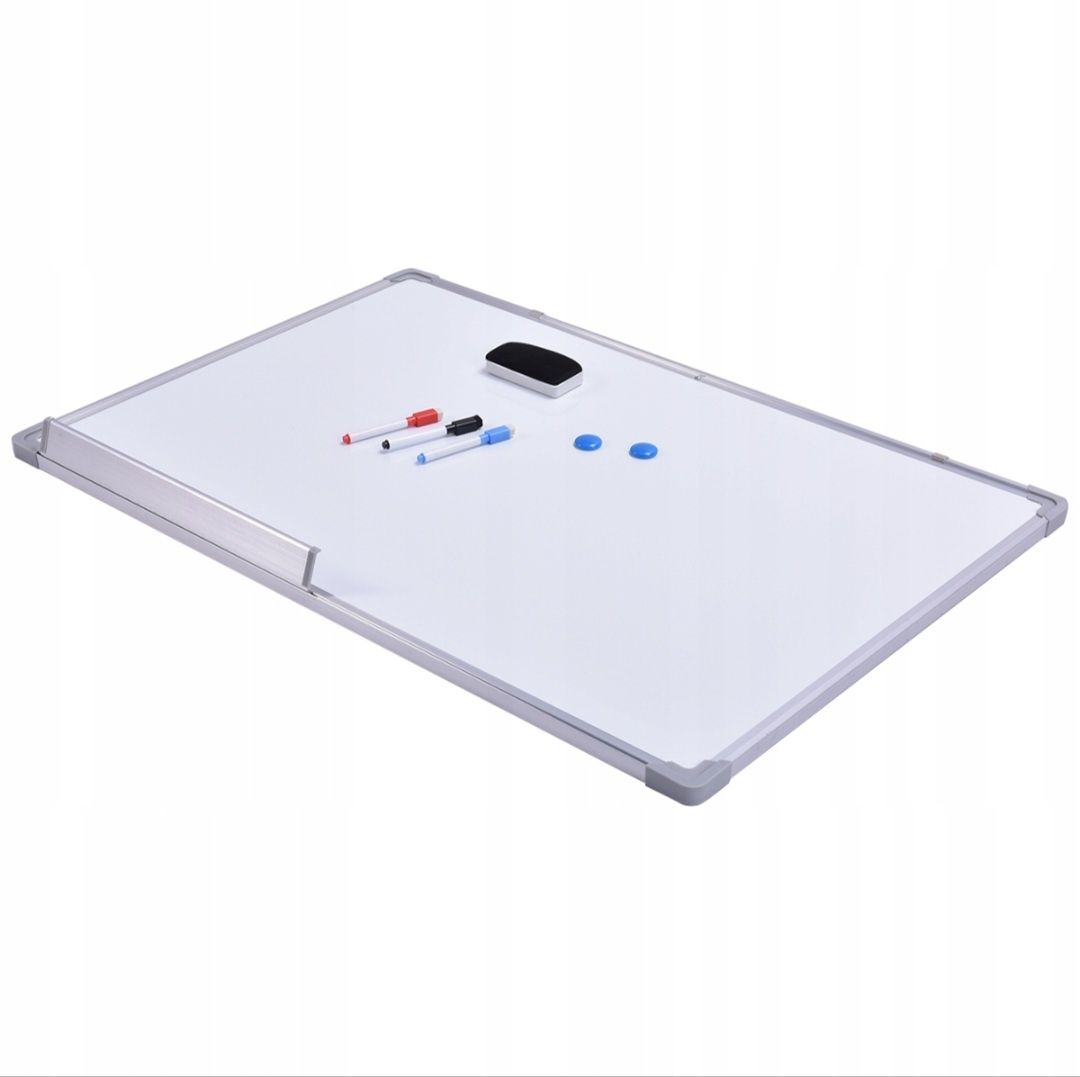 Biała tablicy magnetyczna suchoscieralna 50x35