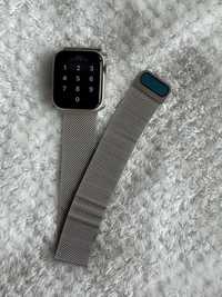 apple watch 44mm bransoletka bracelet silver basic new pasek strip