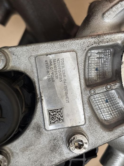 Турбіна. RENAULT 2.0 DCI. 49131-07430. 144107853R. Trafik 3. Espace.