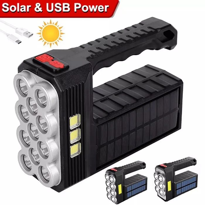 Багатофункціональний ліхтарик на сонячній батареї