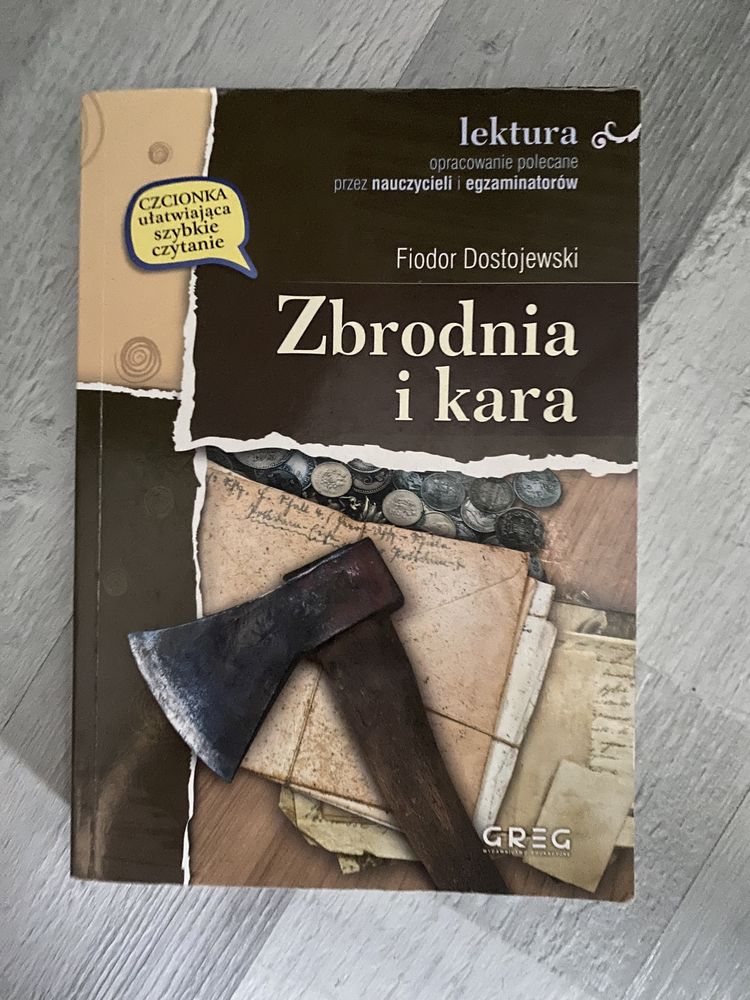 Książka „Zbrodnia i kara” Fiodor Dostojewski GREG