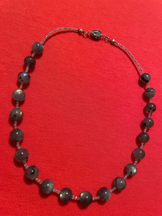 Чокер лабрадорит унісекс. Намисто. Бусы.