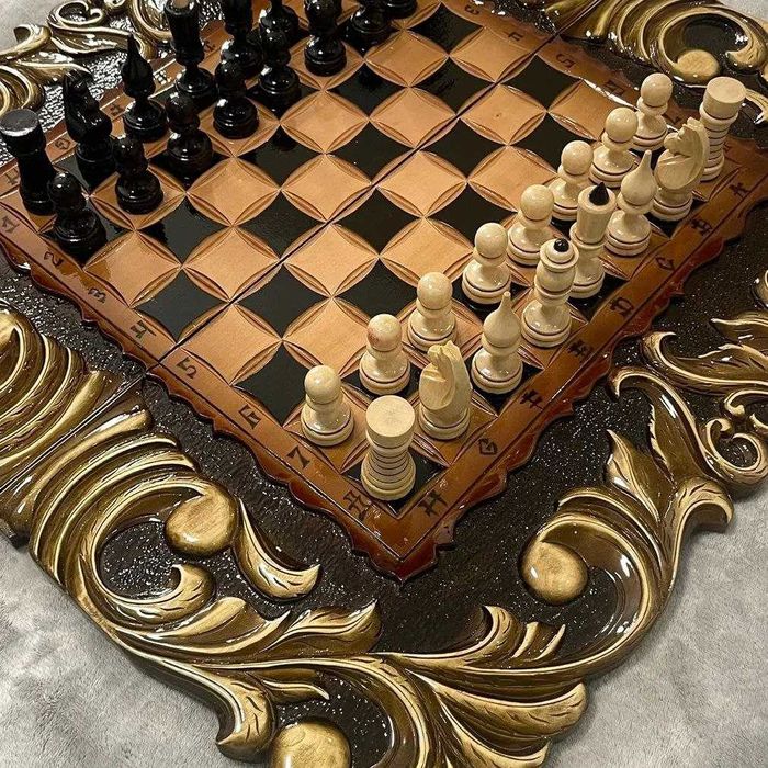 Шахи та нарди від виробника із натурального дерева на подарунок