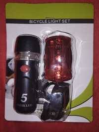 Велесипедний ліхтар,комплект ліхтарів на велосипед. jy-808c+004 at-d