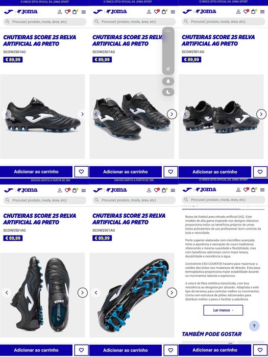 Chuteiras Score 25 relva artificial AG preto